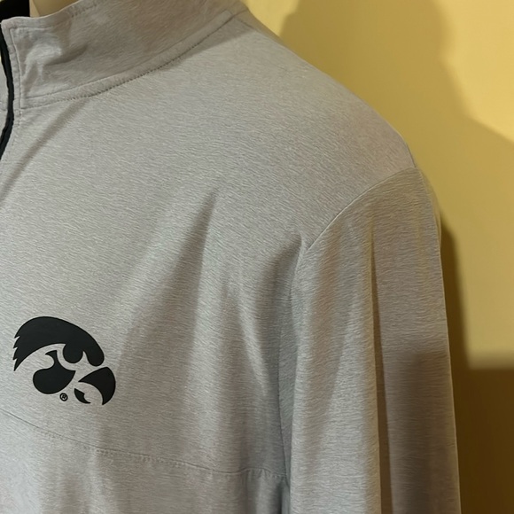 Iowa Hawkeyes colosseum windshirt large grey new - Picture 5 of 7